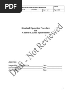 SOP For Alpha Spectrometer