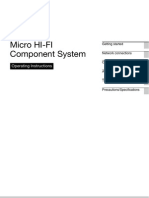 Sony CMT Operating Instructions