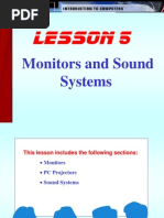 Lesson 5: Monitors and Sound Systems