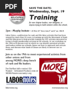 2012.09.19.CL Training.laborNotes