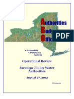 Saratoga County Water Authorities Final Report
