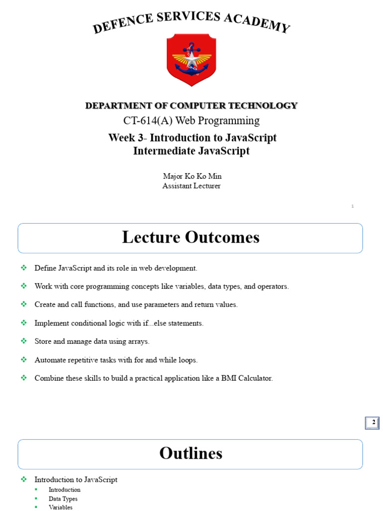Web Programming - Week-3 | PDF | Java Script | World Wide Web