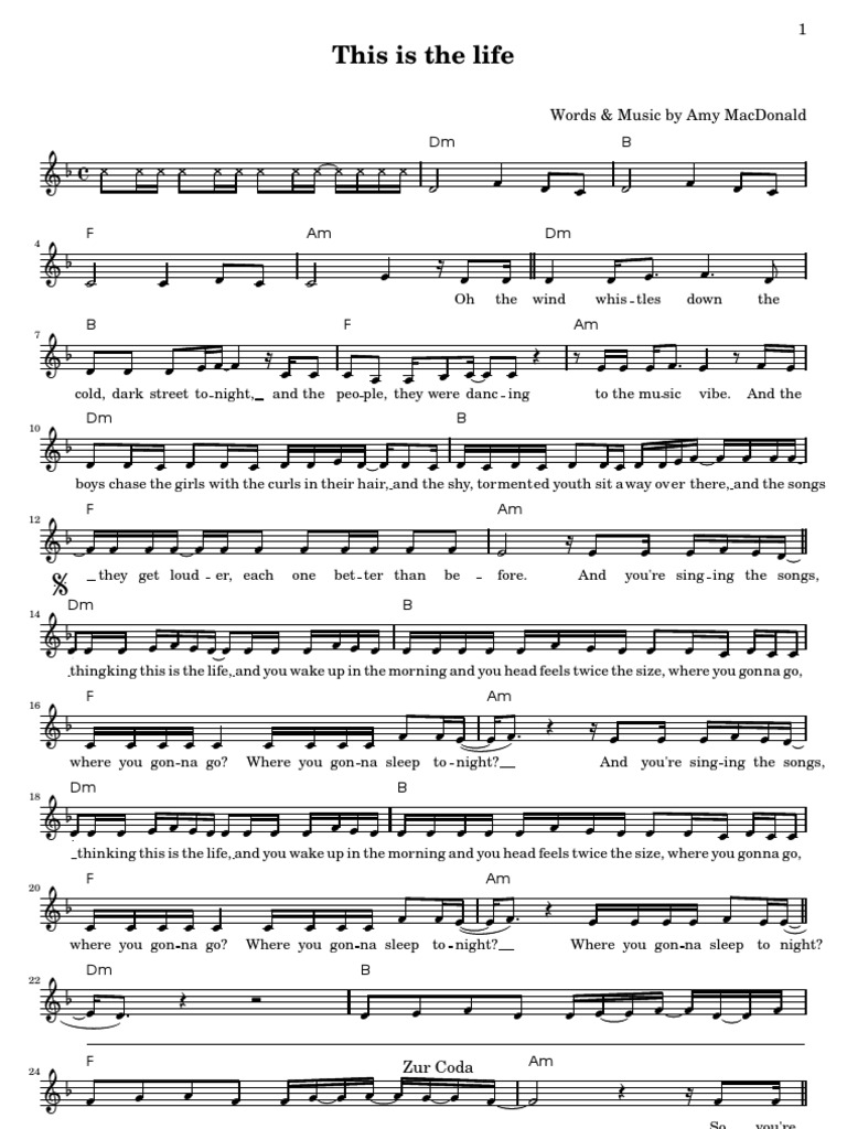 Amy MacDonald - This Is The Life | PDF | Leisure | Entertainment (General)