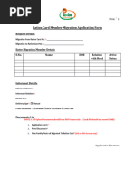 Ration Card Member Addition Form | PDF