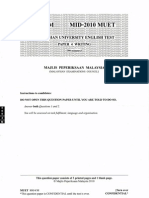 2011 Mid-Year MUET Writting Paper