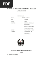 Download Laporan Fisika Dasar by Maulida Mulachela SN104459374 doc pdf