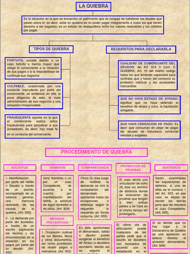 Tipos y Procedimiento de Quiebra | PDF | Bancarrota | Liquidación