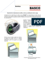 Ajuste de Los Rodamiento de Rodillos Cónicos y Distribución de La Carga