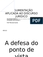 ARGUMENTAÇÃO APLICADA AO DISCURSO JURÍDICO