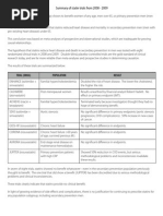 Statin Trial Summary