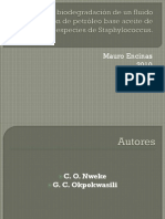 Potencial de Biodegradación de Un Fluido de Perforación PDF