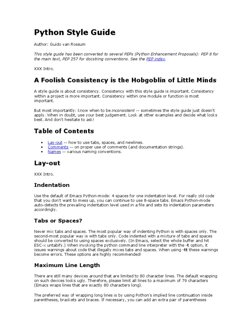 Python Style Guide | PDF | Inheritance (Object Oriented Programming ...