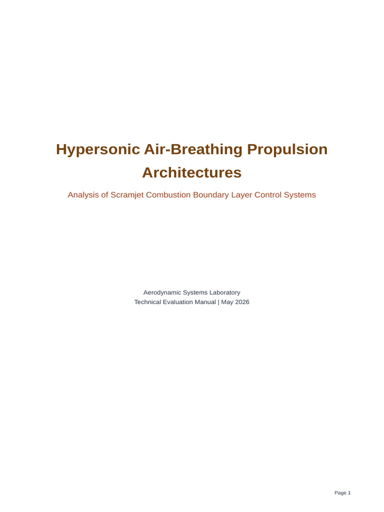 Hypersonic Aerospace Propulsion | PDF | Shock Wave | Hypersonic Speed