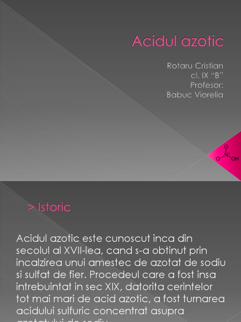 Acidul Azotic | PDF