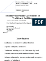 Seismic Vulnerability Assessment of Traditional Buildings in Bhaktapur