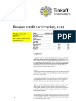 Russian credit card market, first half of 2012