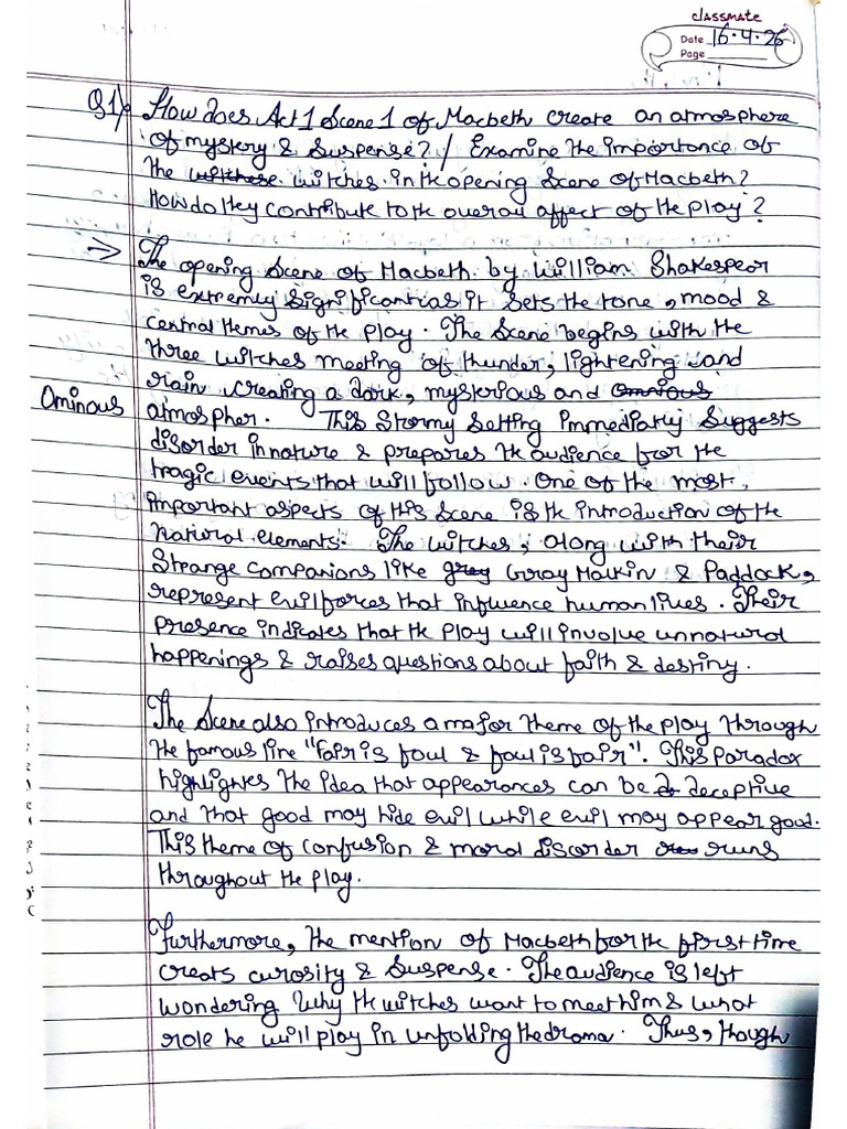 Macbeth Notes | PDF