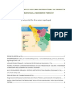 Materiali e documenti per proposta riordino province toscane