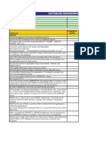 Database Design Review Checklist