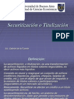 Securitizacion  Titulizacion