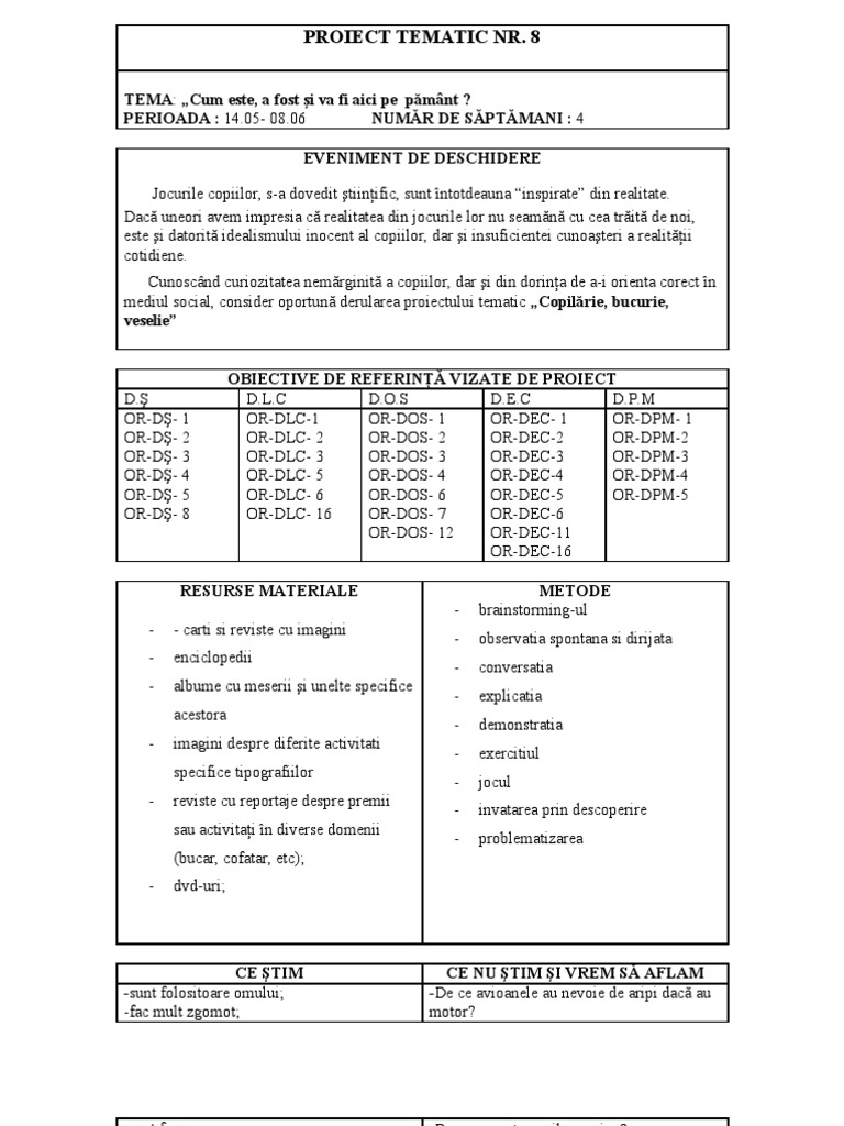 Proiect Tematic Nr 8