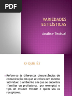 Variedades estilísticas