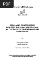 Download Resolving Construction Disputes Through Arbitration - An Overview of Tanzanian Legal Framework by George Mandepo SN104535725 doc pdf
