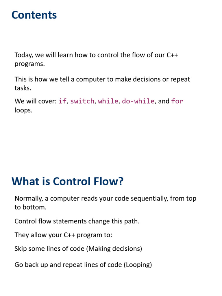 CH4 | PDF | Control Flow | Computer Programming