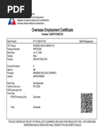OEC Sample for Balik-Manggagawa 2025 | PDF
