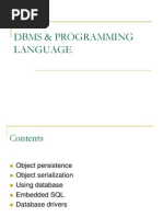 Dbms & Prog Lang