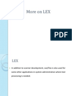 More On LEX Programming