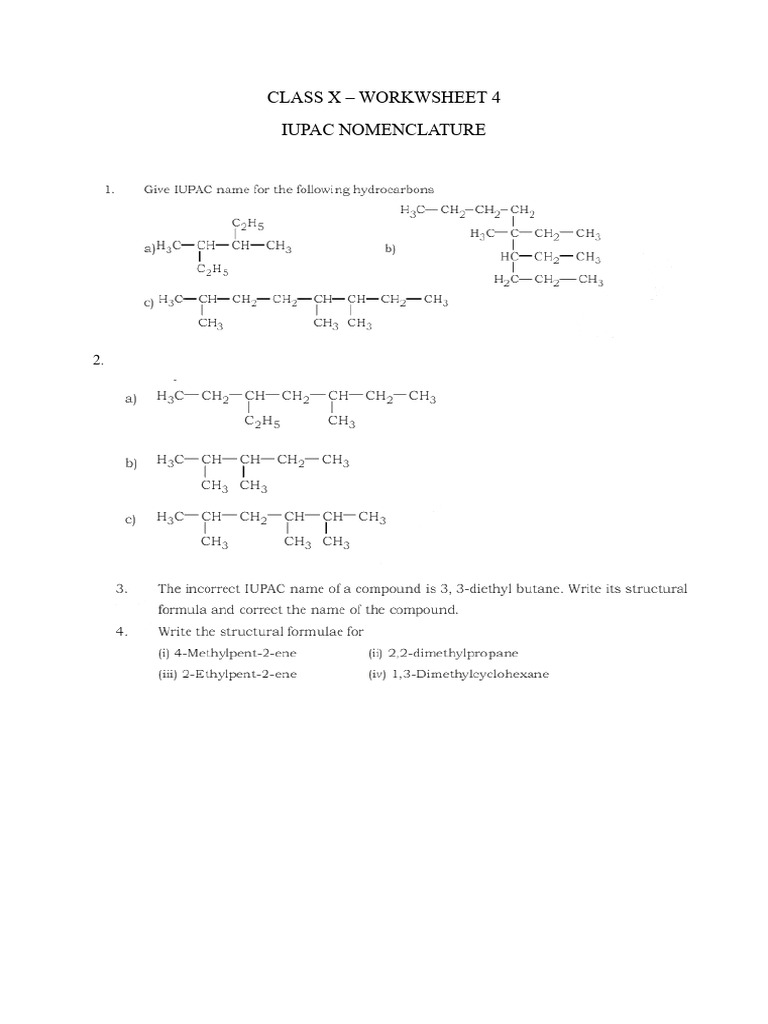 Worksheet 4 | PDF
