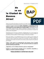 Comunicado Frente A Los Despidos en El Programa Buenos Aires Presente (BAP)