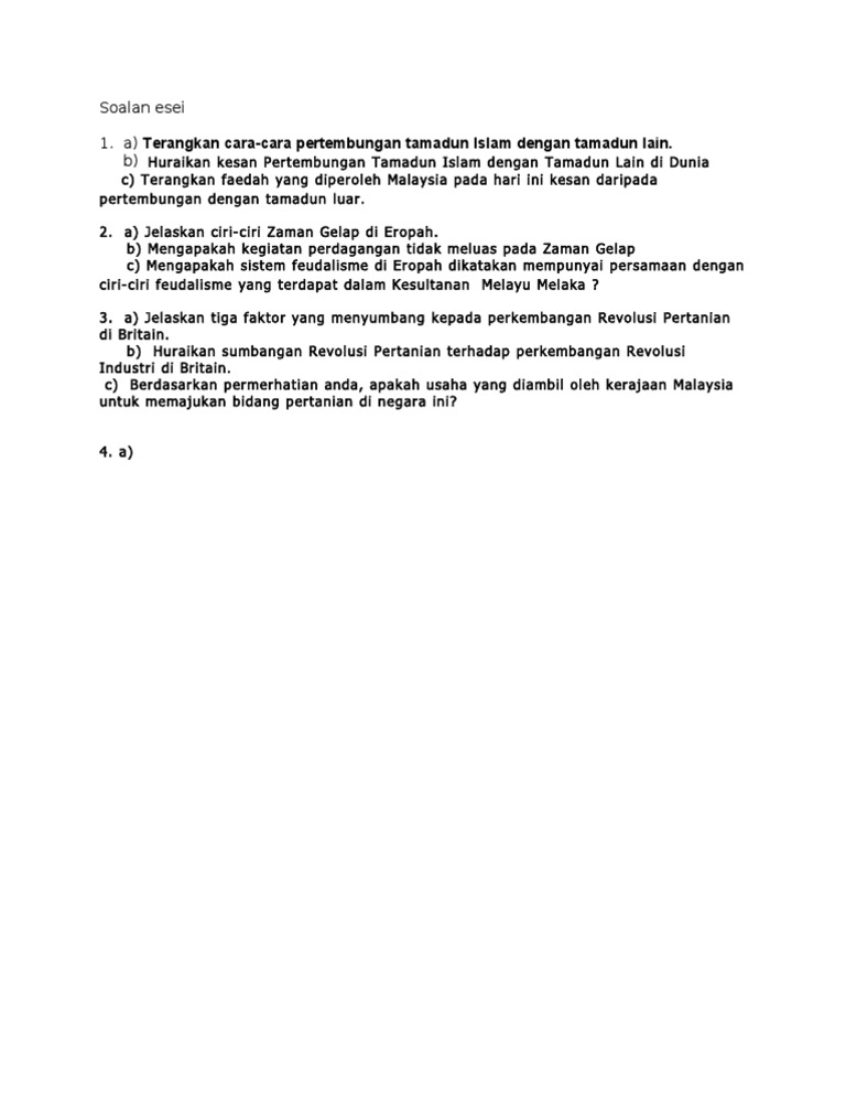 Soalan Esei Pdf