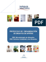 Protocolo organización ensayos aptitud PEEC
