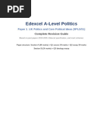 Edexcel A Level Politics Paper 1 Guide | PDF | Opinion Poll | Elections