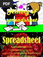 History of Spreadsheet