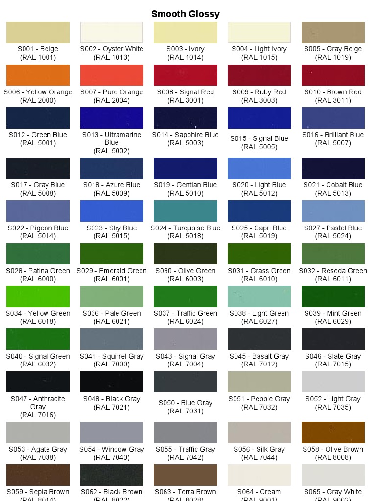 Ral Colors Blue Color