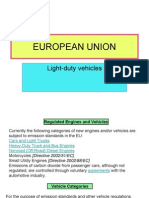 Emission Standard EU SUA Japan