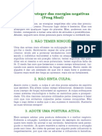 Anônimo - PARA SE PROTEGER DAS ENERGIAS NEGATIVAS (Feng Shui)