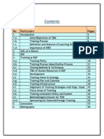 Project On Training and Development