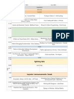 PyCarolinas 2012 Schedule