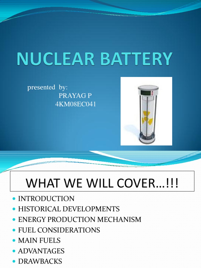 Nuclear Battery Radioactive Decay Nuclear Power