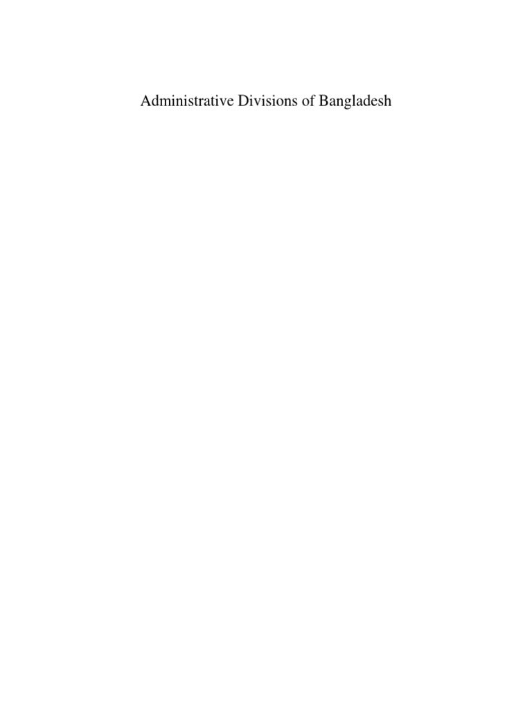 Administrative Divisions | PDF