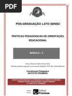PRÁTICAS PEDAGÓGICAS DE ORIENTAÇÃO EDUCACIONAL--MÓDULO 3