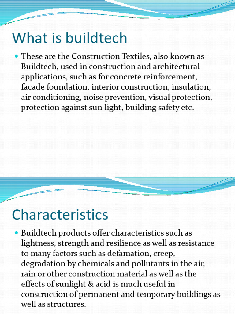 Lecture 3.2 Buildtech | PDF | Textiles | Materials