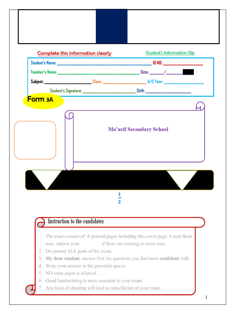 Mathematics Final Examination - Docx 2026 | PDF | Circle