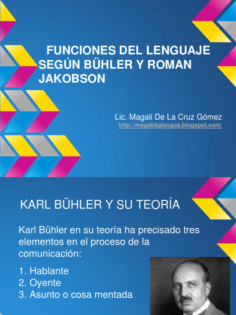 Funciones del Lenguaje según Karl Bühler