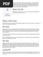 Sticks Card Game Rules and Variations | PDF | Rummy | Gambling