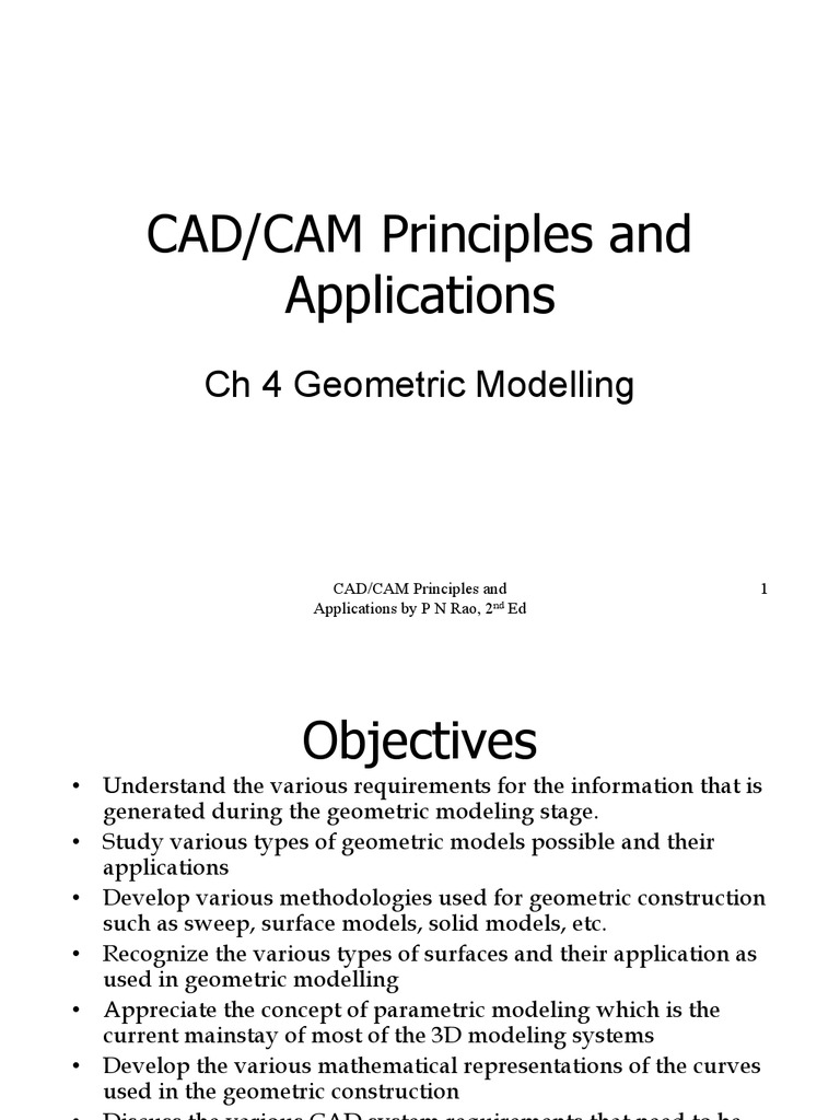 Chapter 4 Geometric Modelling Pdf